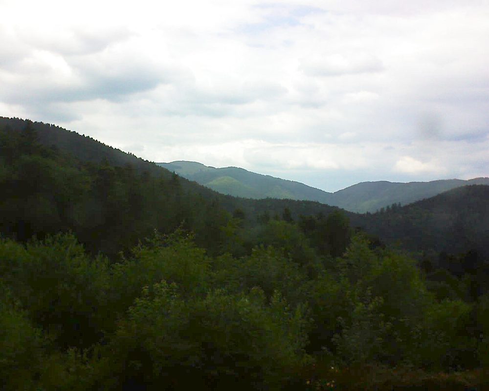 Le petit ballon vu depuis le Domaine Langmatt à Murbach le 28.06.2018 à 15:30 Le petit ballon (Alsace, Vosges) le 28.06.2018 à 15:30