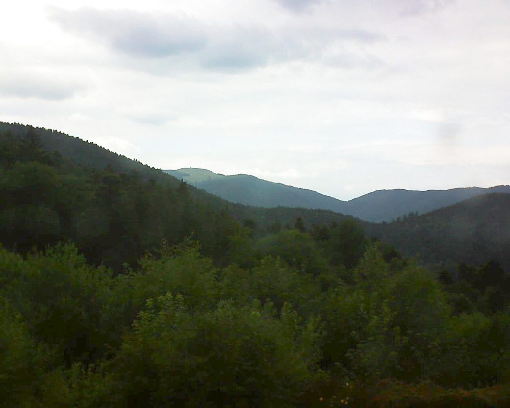 Le petit ballon vu depuis le Domaine Langmatt à Murbach le 28.06.2018 à 16:00 Le petit ballon (Alsace, Vosges) le 28.06.2018 à 16:00