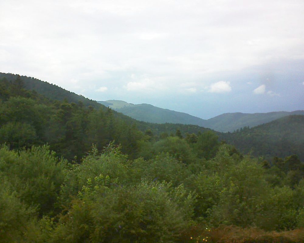 Le petit ballon vu depuis le Domaine Langmatt à Murbach le 28.06.2018 à 16:45 Le petit ballon (Alsace, Vosges) le 28.06.2018 à 16:45
