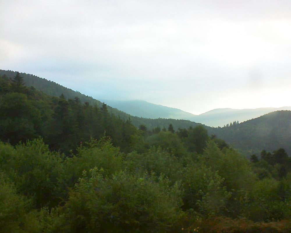 Le petit ballon vu depuis le Domaine Langmatt à Murbach le 29.06.2018 à 06:30 Le petit ballon (Alsace, Vosges) le 29.06.2018 à 06:30