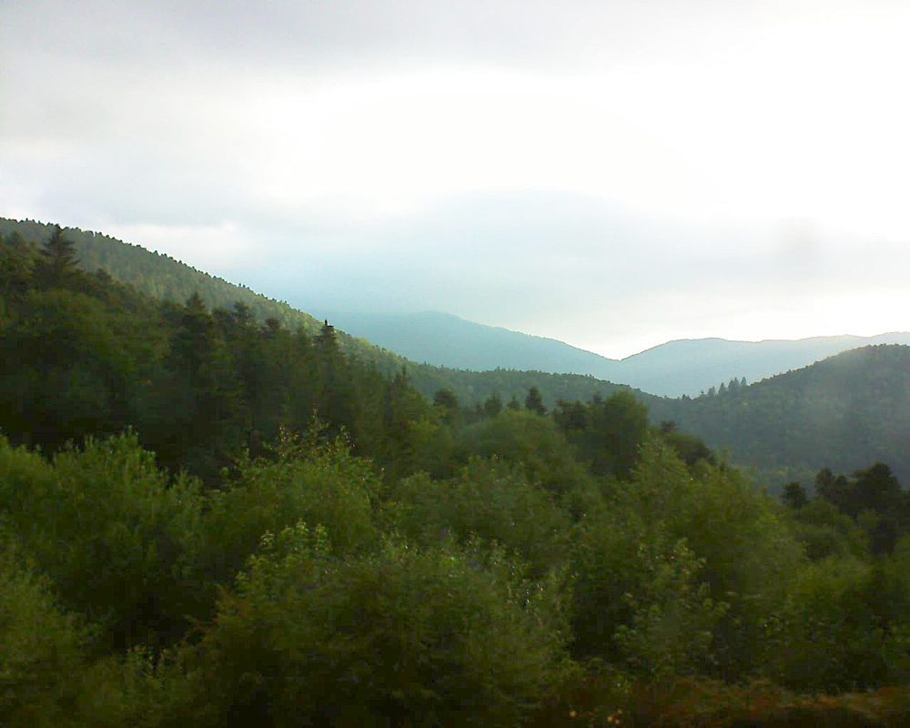 Le petit ballon vu depuis le Domaine Langmatt à Murbach le 29.06.2018 à 06:45 Le petit ballon (Alsace, Vosges) le 29.06.2018 à 06:45