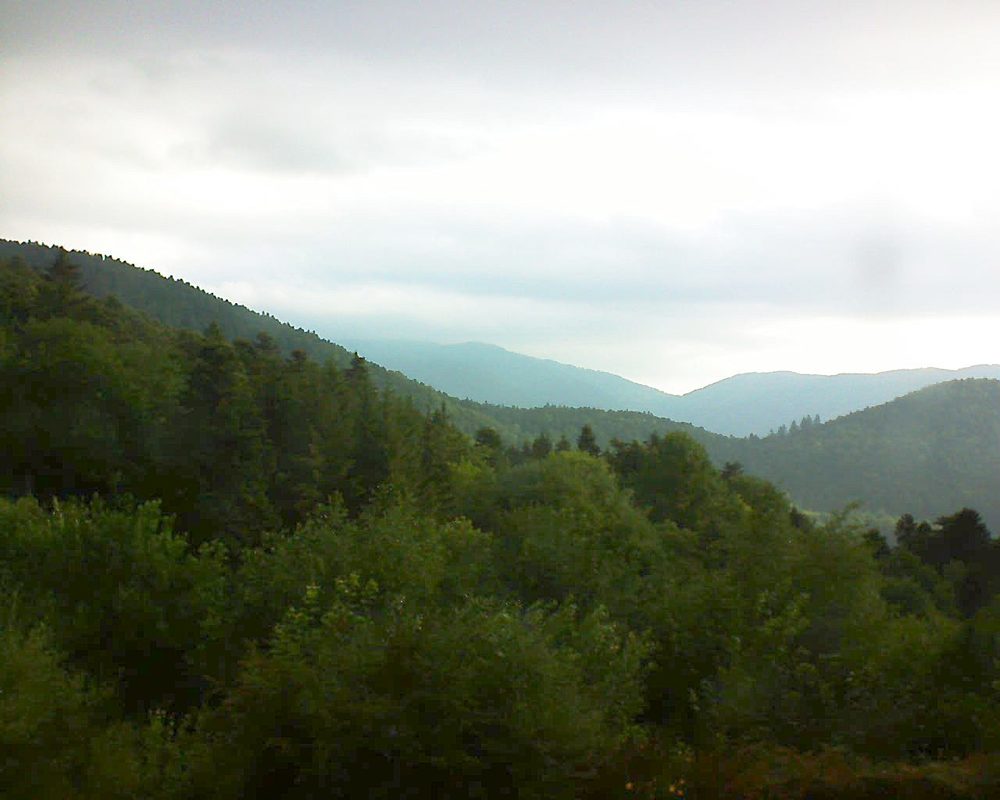 Le petit ballon vu depuis le Domaine Langmatt à Murbach le 29.06.2018 à 07:15 Le petit ballon (Alsace, Vosges) le 29.06.2018 à 07:15