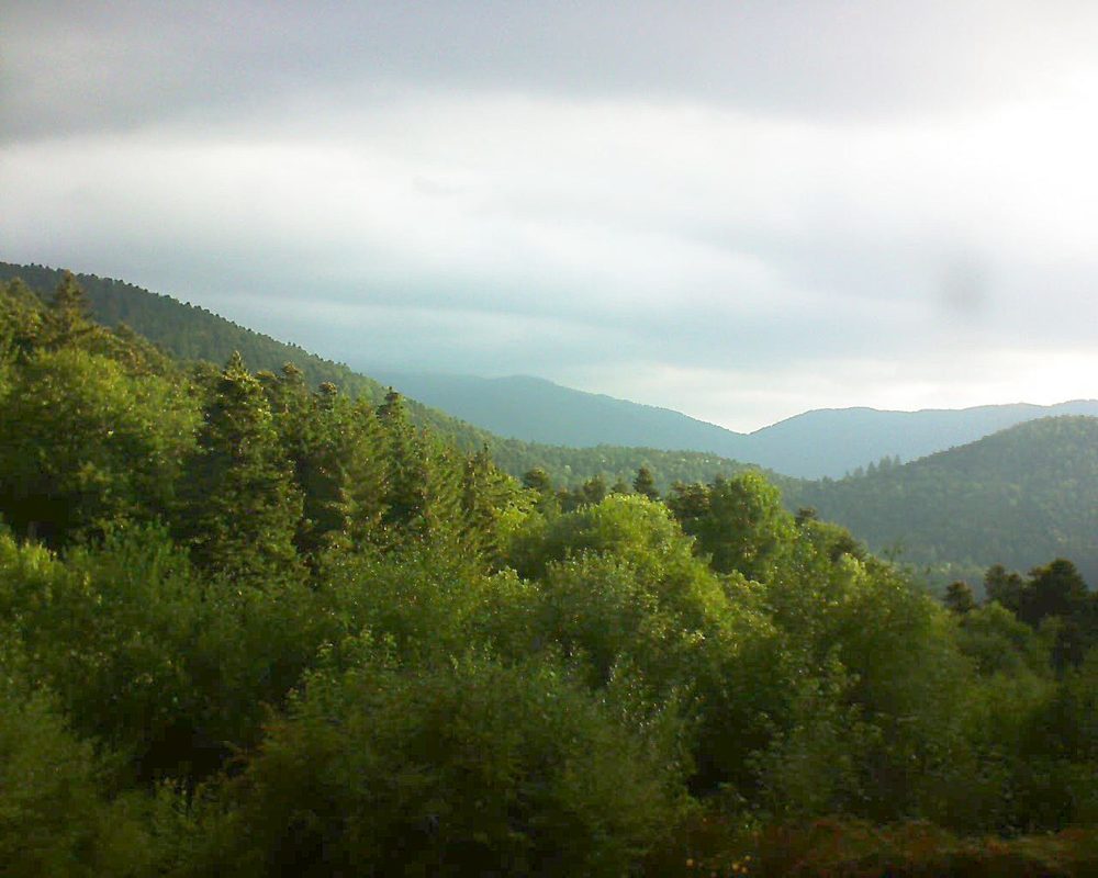 Le petit ballon vu depuis le Domaine Langmatt à Murbach le 29.06.2018 à 07:30 Le petit ballon (Alsace, Vosges) le 29.06.2018 à 07:30