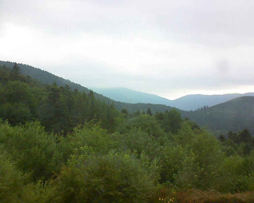 Le petit ballon vu depuis le Domaine Langmatt à Murbach le 29.06.2018 à 09:00 Le petit ballon (Alsace, Vosges) le 29.06.2018 à 09:00