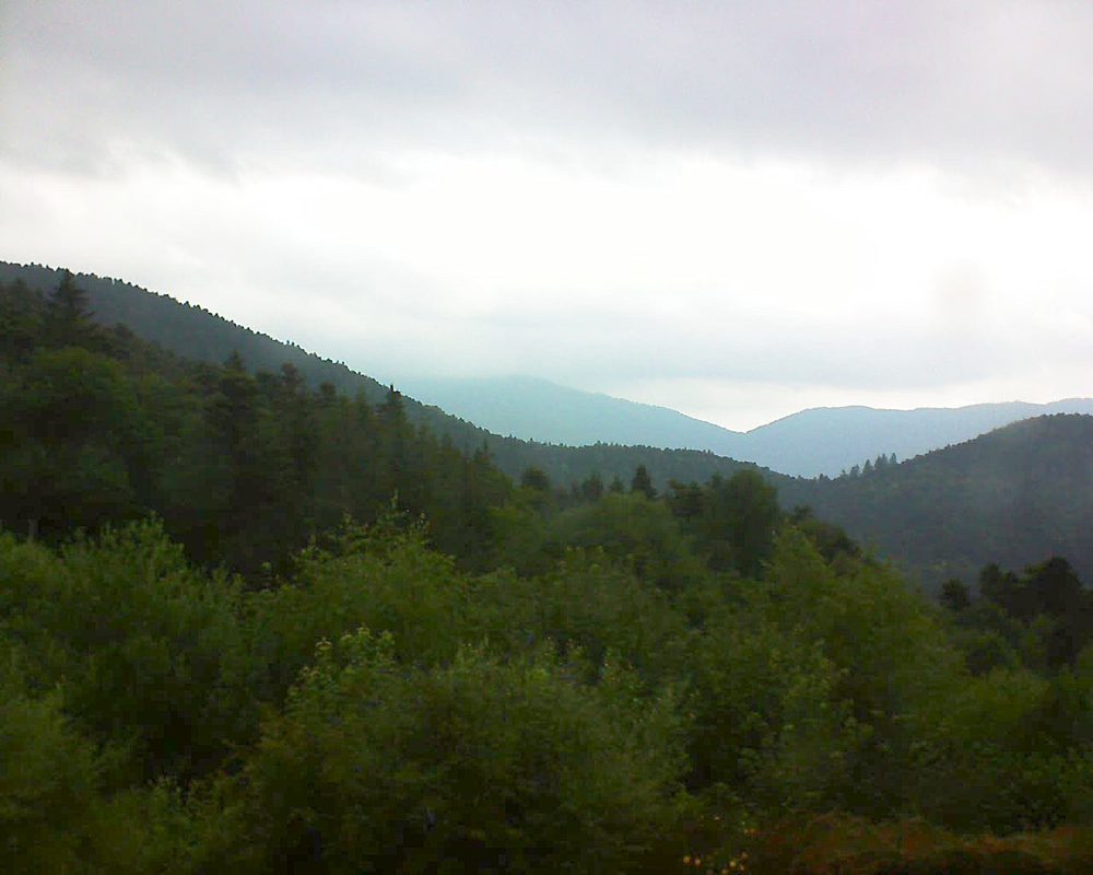 Le petit ballon vu depuis le Domaine Langmatt à Murbach le 29.06.2018 à 09:15 Le petit ballon (Alsace, Vosges) le 29.06.2018 à 09:15