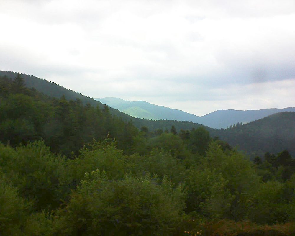 Le petit ballon vu depuis le Domaine Langmatt à Murbach le 29.06.2018 à 13:00 Le petit ballon (Alsace, Vosges) le 29.06.2018 à 13:00