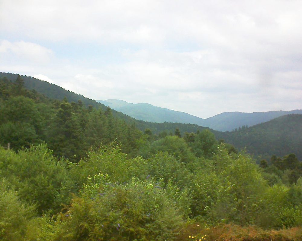 Le petit ballon vu depuis le Domaine Langmatt à Murbach le 29.06.2018 à 13:15 Le petit ballon (Alsace, Vosges) le 29.06.2018 à 13:15