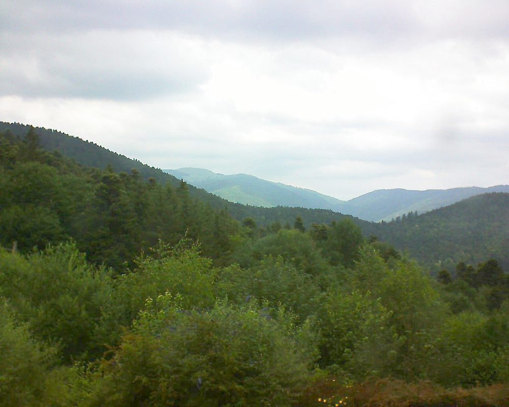 Le petit ballon vu depuis le Domaine Langmatt à Murbach le 29.06.2018 à 13:45 Le petit ballon (Alsace, Vosges) le 29.06.2018 à 13:45