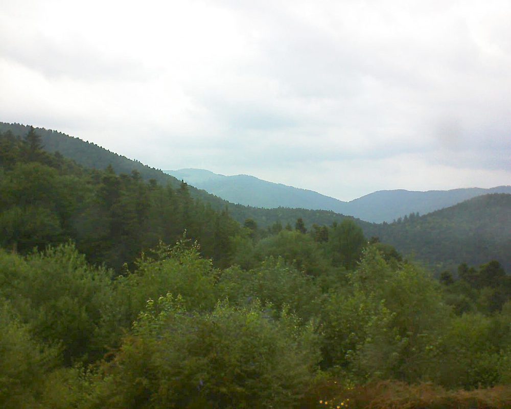Le petit ballon vu depuis le Domaine Langmatt à Murbach le 29.06.2018 à 15:00 Le petit ballon (Alsace, Vosges) le 29.06.2018 à 15:00