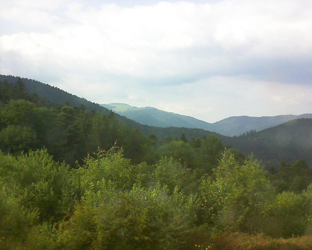 Le petit ballon vu depuis le Domaine Langmatt à Murbach le 29.06.2018 à 18:00 Le petit ballon (Alsace, Vosges) le 29.06.2018 à 18:00