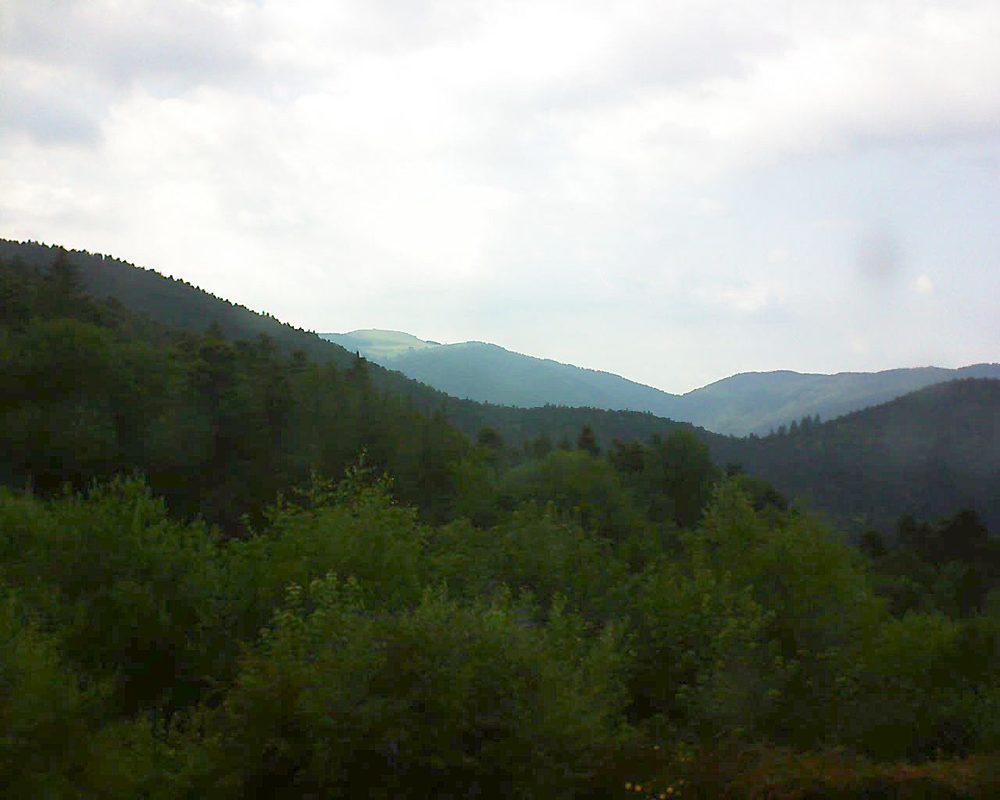 Le petit ballon vu depuis le Domaine Langmatt à Murbach le 29.06.2018 à 18:15 Le petit ballon (Alsace, Vosges) le 29.06.2018 à 18:15