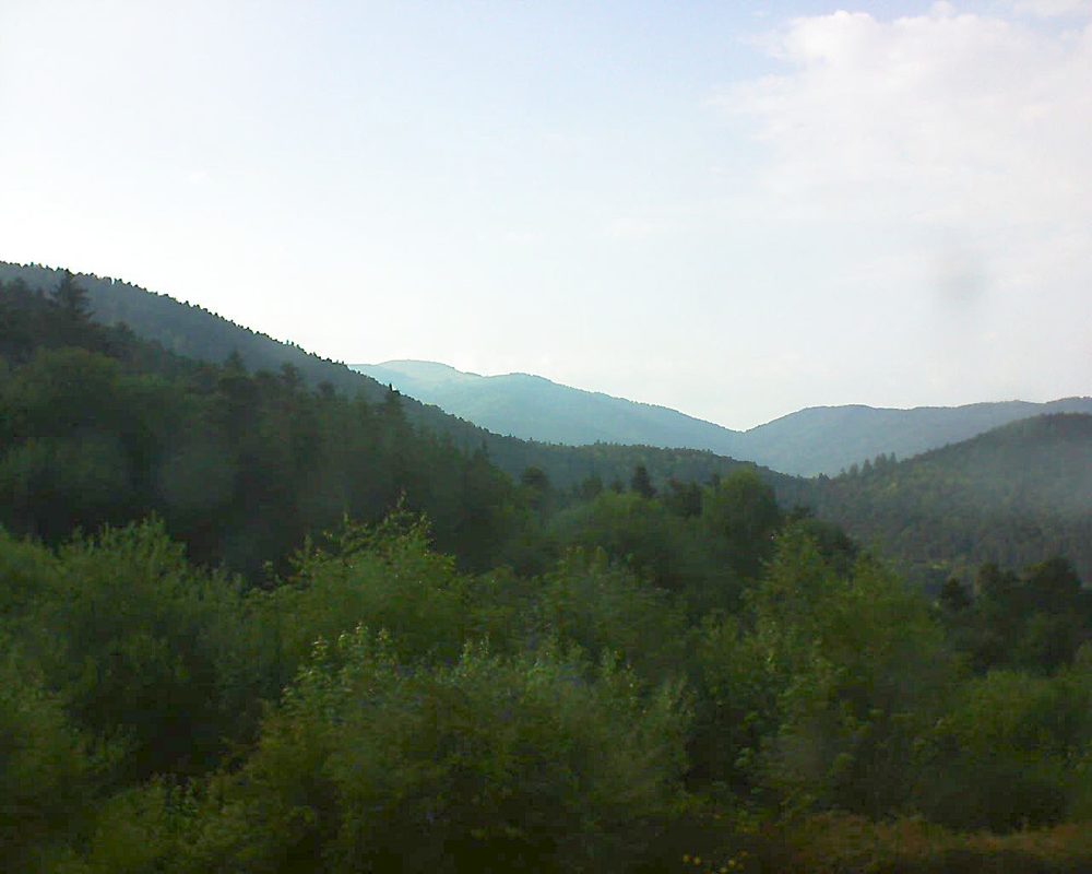 Le petit ballon vu depuis le Domaine Langmatt à Murbach le 29.06.2018 à 19:15 Le petit ballon (Alsace, Vosges) le 29.06.2018 à 19:15
