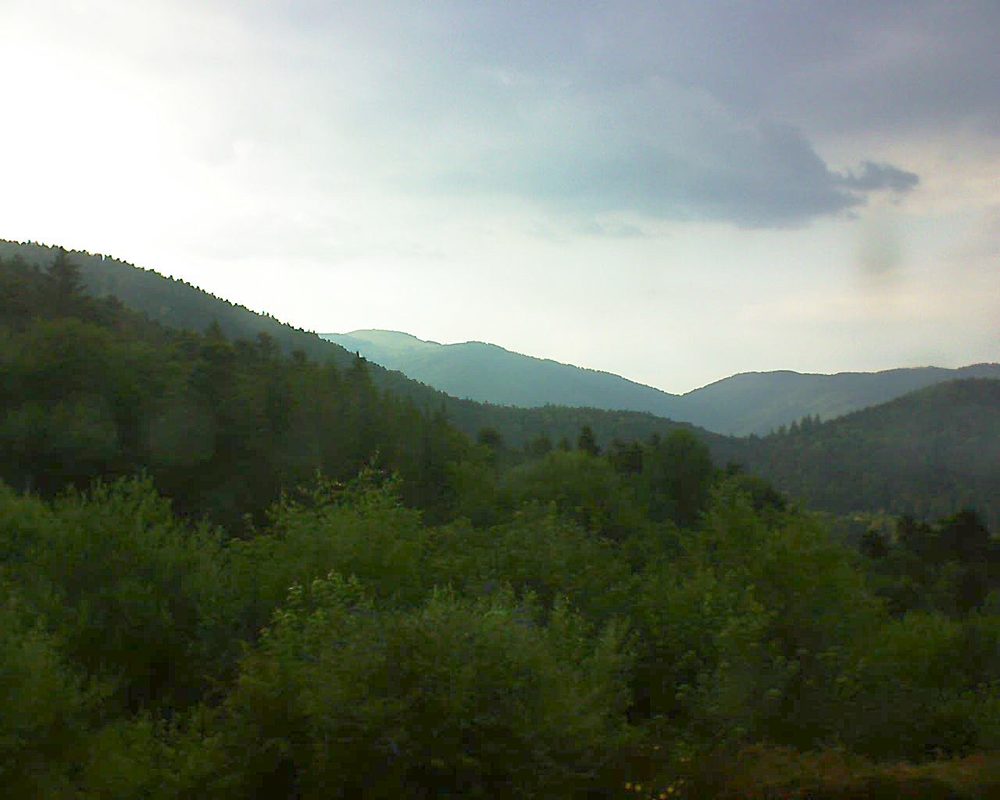 Le petit ballon vu depuis le Domaine Langmatt à Murbach le 29.06.2018 à 19:30 Le petit ballon (Alsace, Vosges) le 29.06.2018 à 19:30