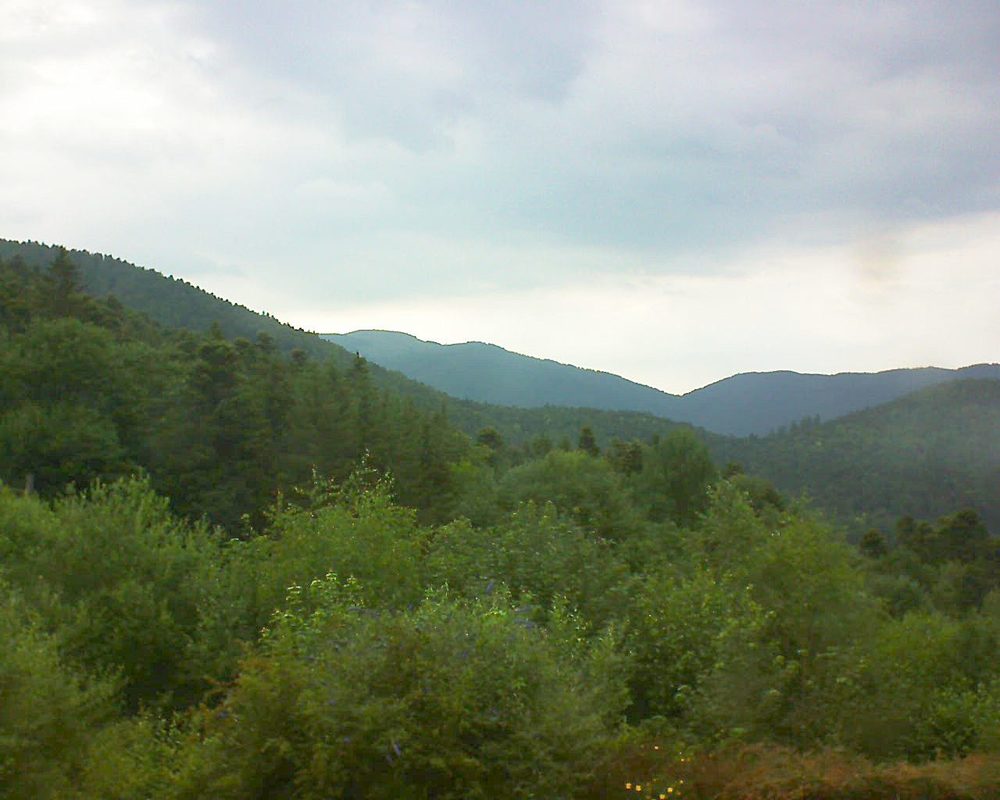 Le petit ballon vu depuis le Domaine Langmatt à Murbach le 29.06.2018 à 19:45 Le petit ballon (Alsace, Vosges) le 29.06.2018 à 19:45