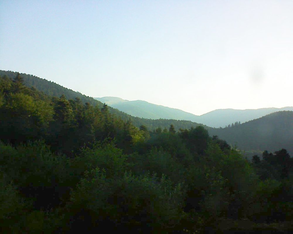 Le petit ballon vu depuis le Domaine Langmatt à Murbach le 30.06.2018 à 07:00 Le petit ballon (Alsace, Vosges) le 30.06.2018 à 07:00