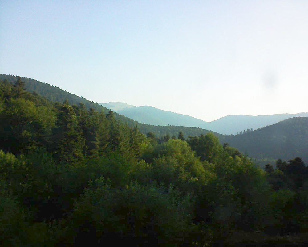 Le petit ballon vu depuis le Domaine Langmatt à Murbach le 30.06.2018 à 07:30 Le petit ballon (Alsace, Vosges) le 30.06.2018 à 07:30