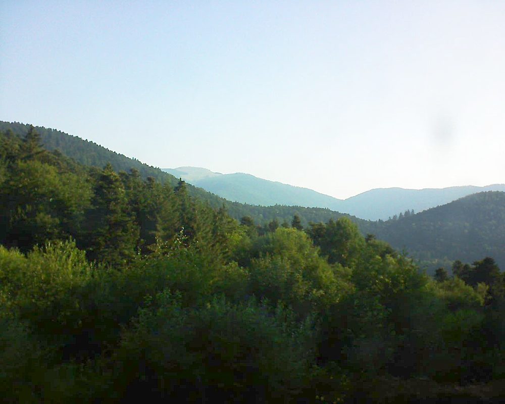 Le petit ballon vu depuis le Domaine Langmatt à Murbach le 30.06.2018 à 07:45 Le petit ballon (Alsace, Vosges) le 30.06.2018 à 07:45