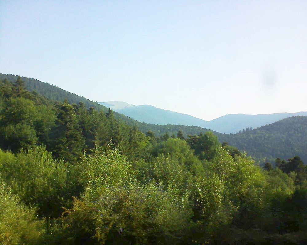 Le petit ballon vu depuis le Domaine Langmatt à Murbach le 30.06.2018 à 08:45 Le petit ballon (Alsace, Vosges) le 30.06.2018 à 08:45