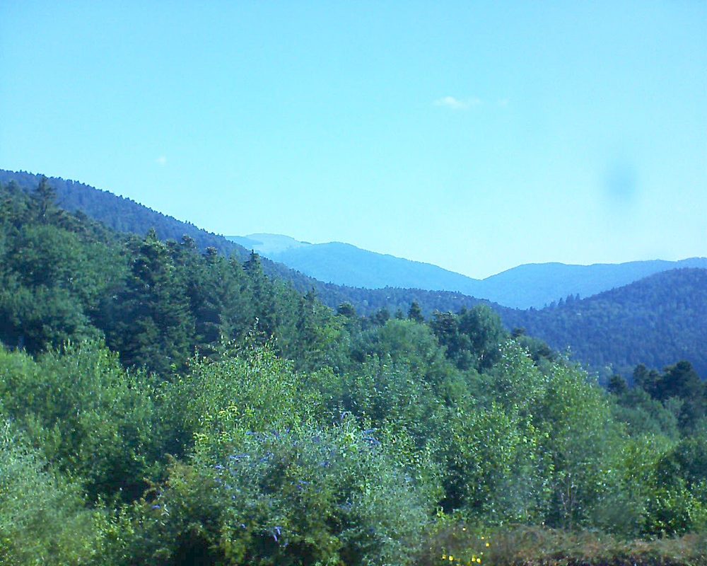 Le petit ballon vu depuis le Domaine Langmatt à Murbach le 30.06.2018 à 10:15 Le petit ballon (Alsace, Vosges) le 30.06.2018 à 10:15
