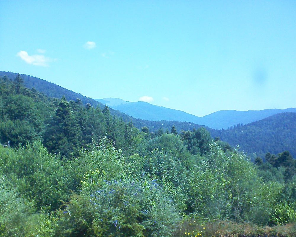 Le petit ballon vu depuis le Domaine Langmatt à Murbach le 30.06.2018 à 11:30 Le petit ballon (Alsace, Vosges) le 30.06.2018 à 11:30