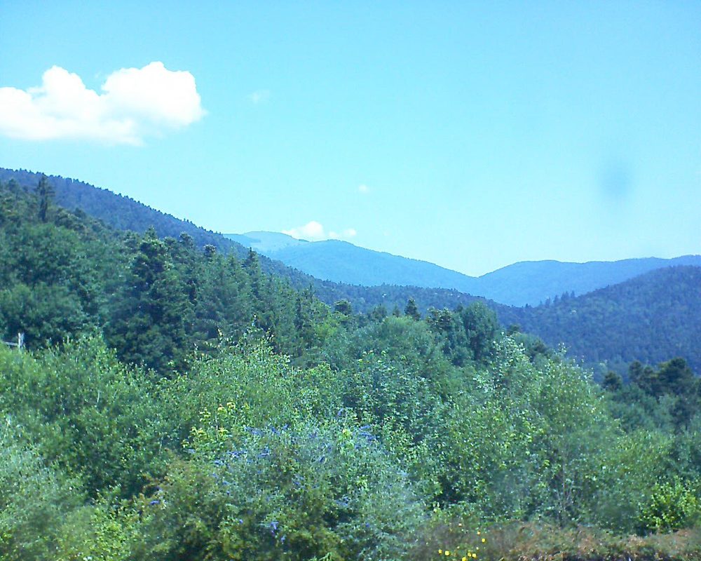 Le petit ballon vu depuis le Domaine Langmatt à Murbach le 30.06.2018 à 12:15 Le petit ballon (Alsace, Vosges) le 30.06.2018 à 12:15