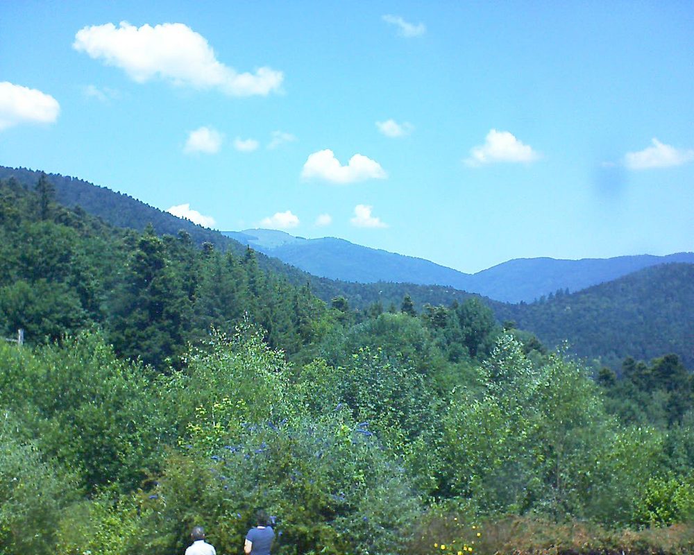 Le petit ballon vu depuis le Domaine Langmatt à Murbach le 30.06.2018 à 13:00 Le petit ballon (Alsace, Vosges) le 30.06.2018 à 13:00