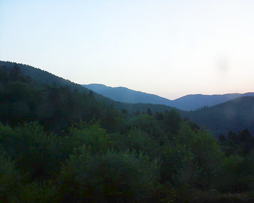 Le petit ballon vu depuis le Domaine Langmatt à Murbach le 01.07.2018 à 05:45 Le petit ballon (Alsace, Vosges) le 01.07.2018 à 05:45