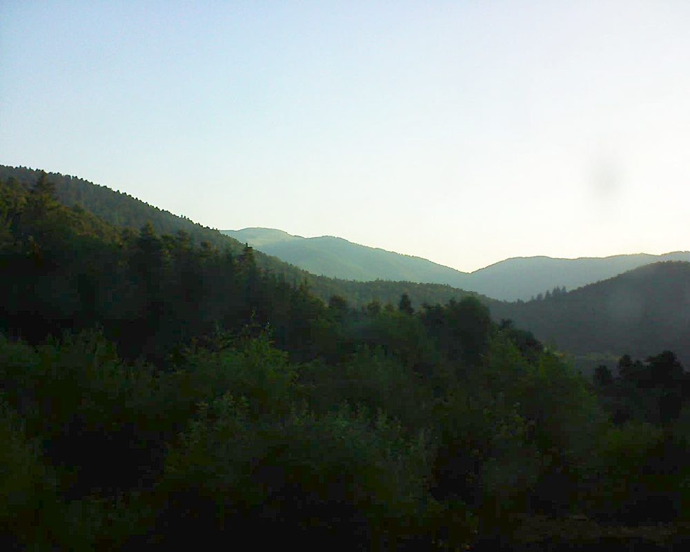 Le petit ballon vu depuis le Domaine Langmatt à Murbach le 01.07.2018 à 06:45 Le petit ballon (Alsace, Vosges) le 01.07.2018 à 06:45