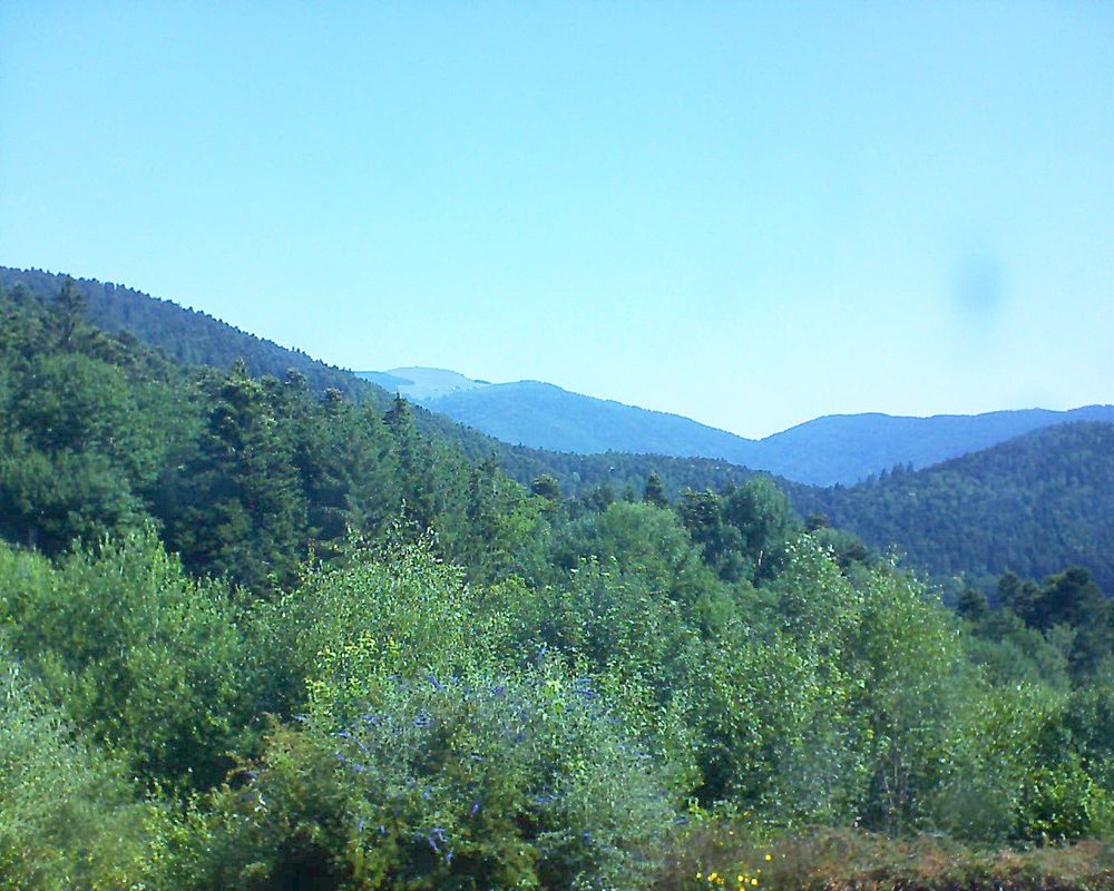 Le petit ballon vu depuis le Domaine Langmatt à Murbach le 01.07.2018 à 10:30 Le petit ballon (Alsace, Vosges) le 01.07.2018 à 10:30