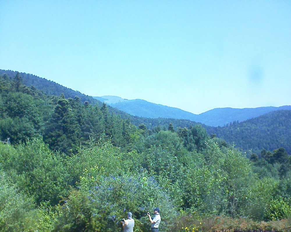 Le petit ballon vu depuis le Domaine Langmatt à Murbach le 01.07.2018 à 11:45 Le petit ballon (Alsace, Vosges) le 01.07.2018 à 11:45