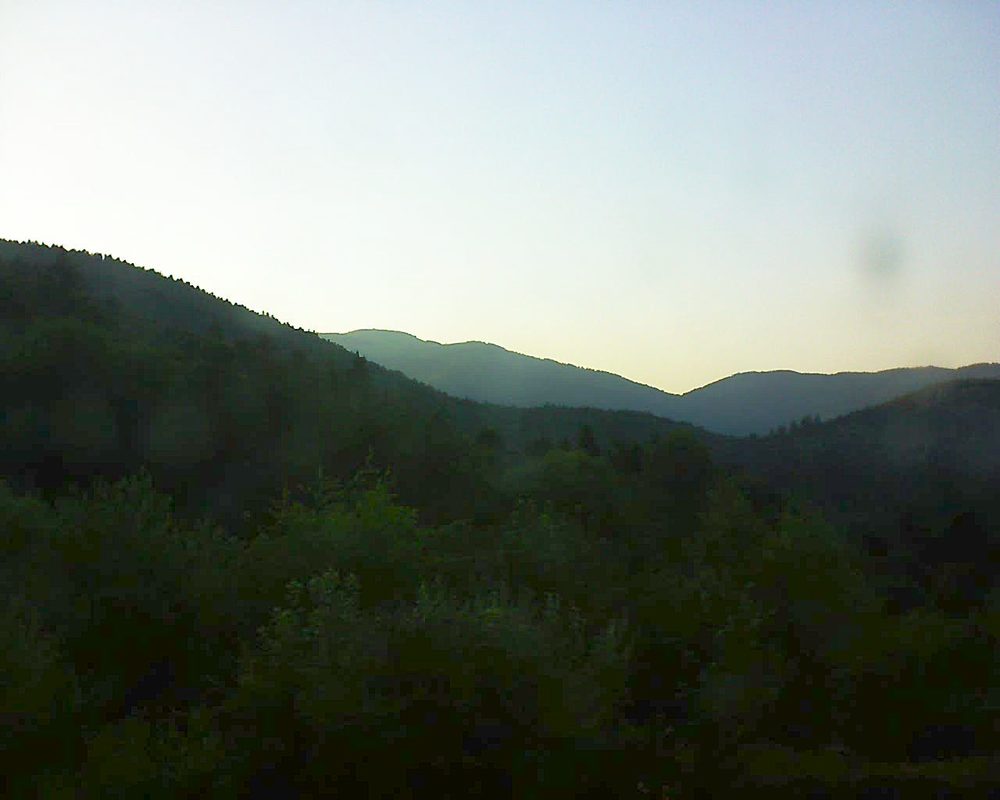 Le petit ballon vu depuis le Domaine Langmatt à Murbach le 01.07.2018 à 20:45 Le petit ballon (Alsace, Vosges) le 01.07.2018 à 20:45