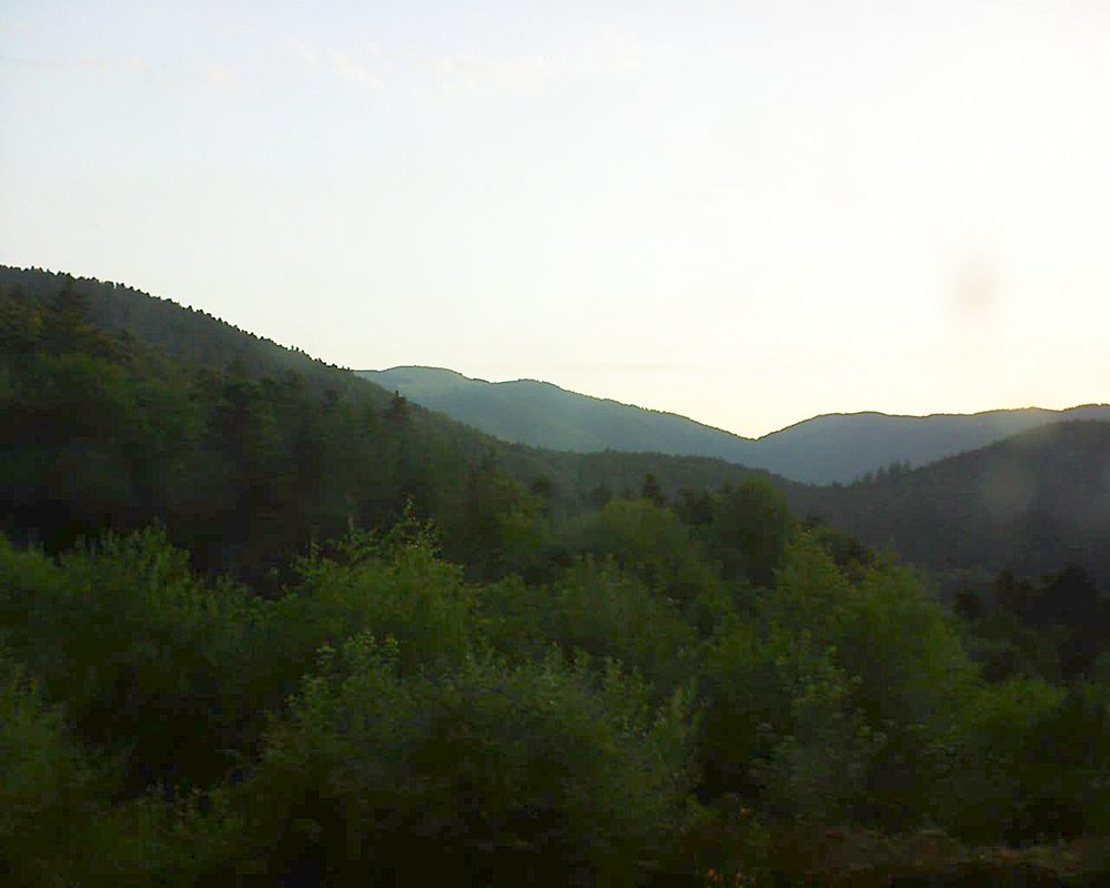 Le petit ballon vu depuis le Domaine Langmatt à Murbach le 02.07.2018 à 06:15 Le petit ballon (Alsace, Vosges) le 02.07.2018 à 06:15
