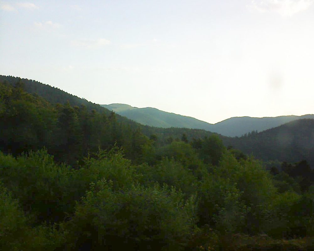 Le petit ballon vu depuis le Domaine Langmatt à Murbach le 02.07.2018 à 06:45 Le petit ballon (Alsace, Vosges) le 02.07.2018 à 06:45