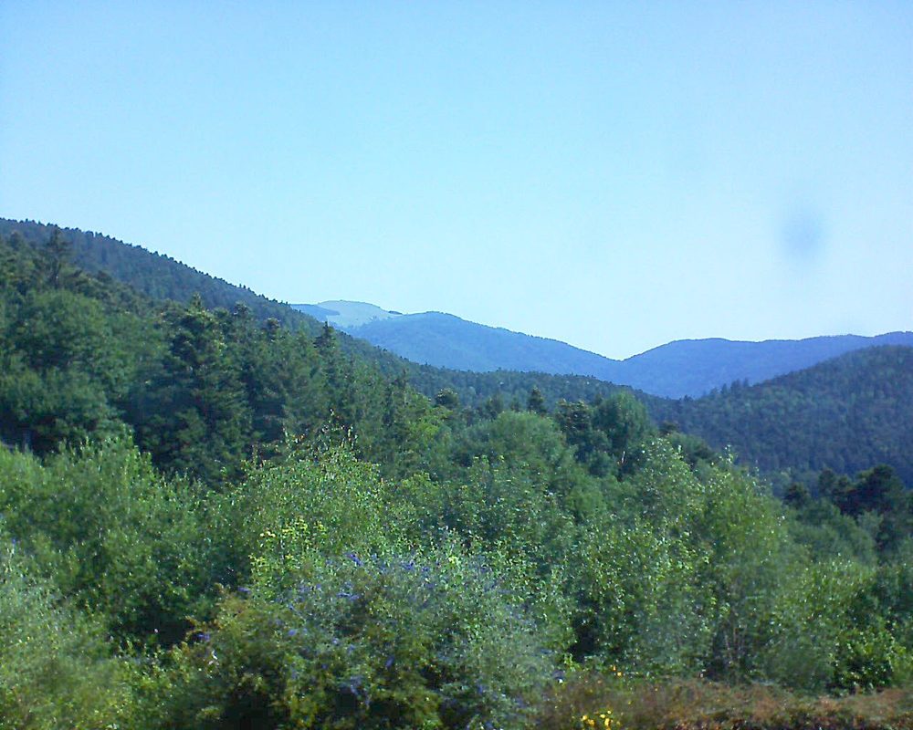 Le petit ballon vu depuis le Domaine Langmatt à Murbach le 02.07.2018 à 10:30 Le petit ballon (Alsace, Vosges) le 02.07.2018 à 10:30