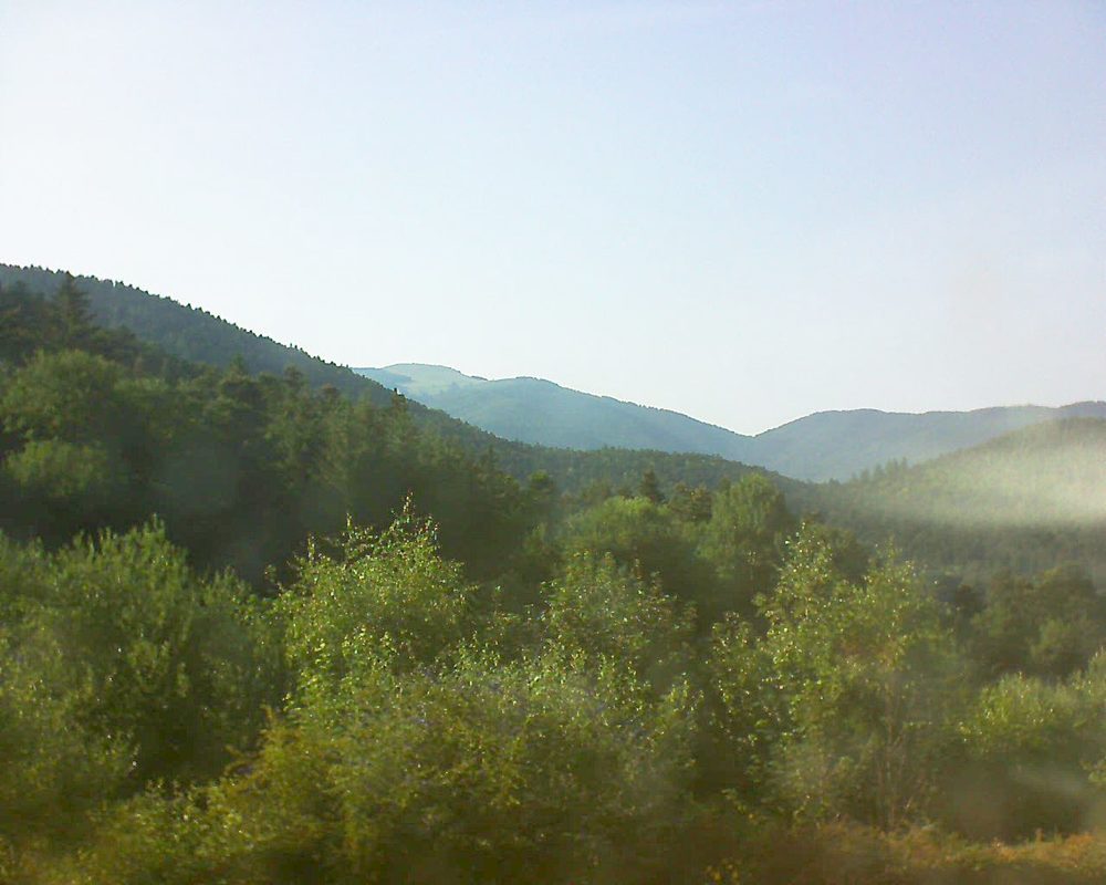 Le petit ballon vu depuis le Domaine Langmatt à Murbach le 02.07.2018 à 18:45 Le petit ballon (Alsace, Vosges) le 02.07.2018 à 18:45