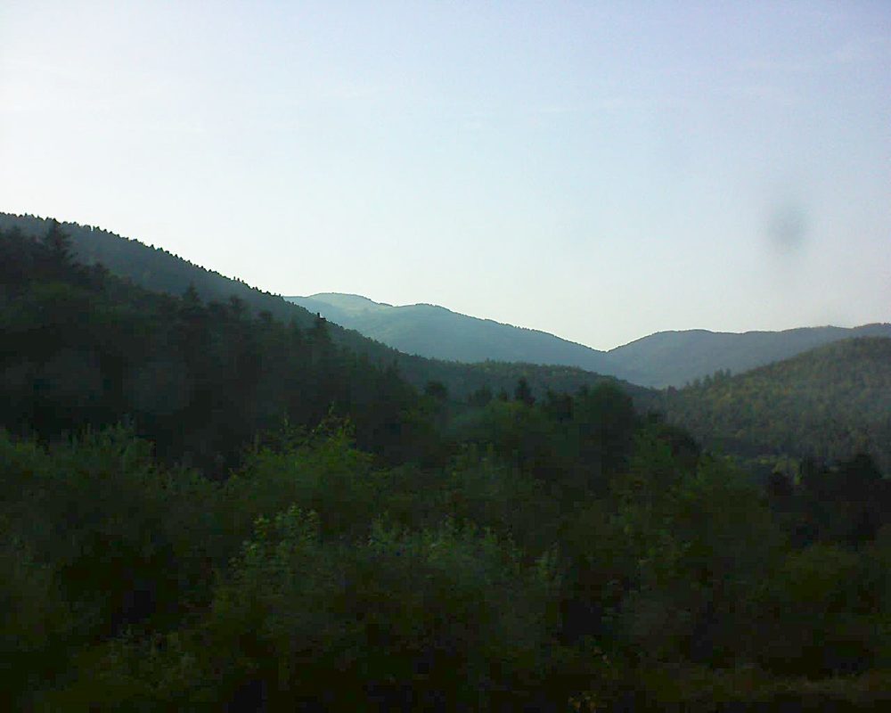 Le petit ballon vu depuis le Domaine Langmatt à Murbach le 02.07.2018 à 19:30 Le petit ballon (Alsace, Vosges) le 02.07.2018 à 19:30