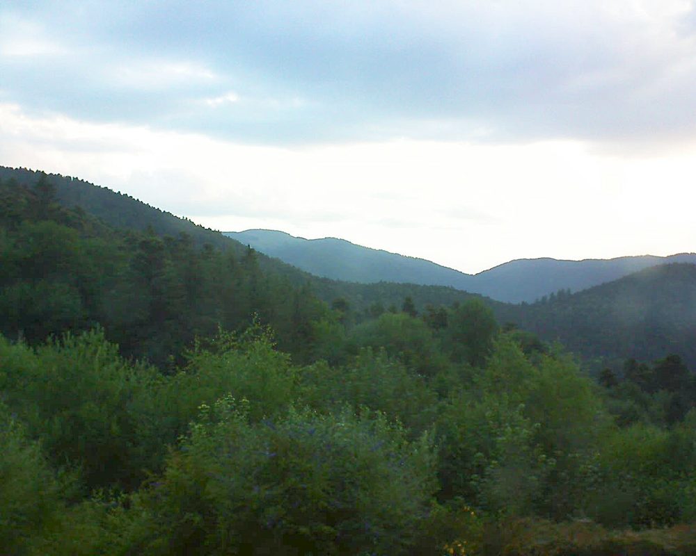 Le petit ballon vu depuis le Domaine Langmatt à Murbach le 03.07.2018 à 06:00 Le petit ballon (Alsace, Vosges) le 03.07.2018 à 06:00