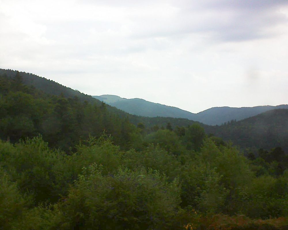Le petit ballon vu depuis le Domaine Langmatt à Murbach le 03.07.2018 à 09:15 Le petit ballon (Alsace, Vosges) le 03.07.2018 à 09:15