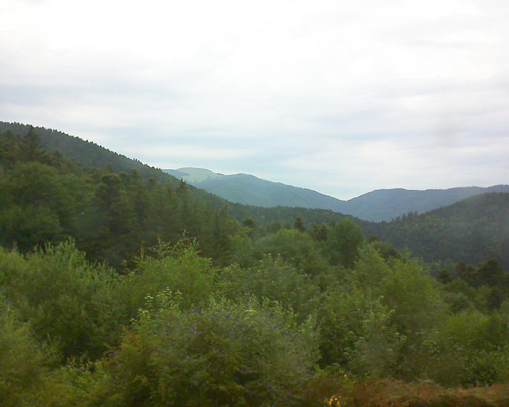 Le petit ballon vu depuis le Domaine Langmatt à Murbach le 03.07.2018 à 10:15 Le petit ballon (Alsace, Vosges) le 03.07.2018 à 10:15