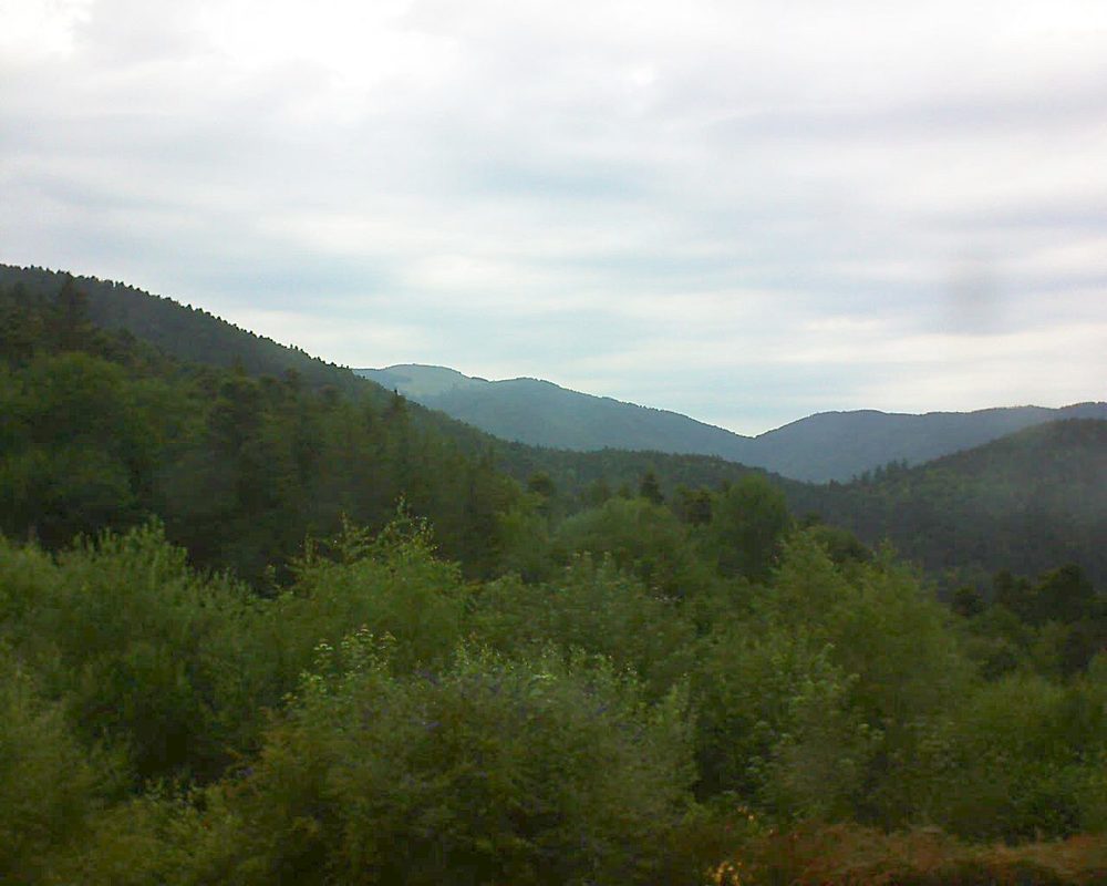 Le petit ballon vu depuis le Domaine Langmatt à Murbach le 03.07.2018 à 10:30 Le petit ballon (Alsace, Vosges) le 03.07.2018 à 10:30