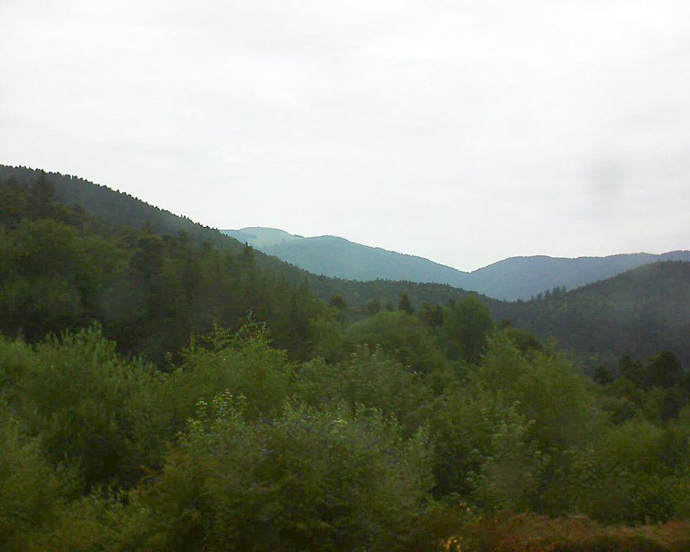 Le petit ballon vu depuis le Domaine Langmatt à Murbach le 03.07.2018 à 11:30 Le petit ballon (Alsace, Vosges) le 03.07.2018 à 11:30