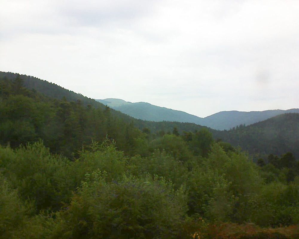 Le petit ballon vu depuis le Domaine Langmatt à Murbach le 03.07.2018 à 11:45 Le petit ballon (Alsace, Vosges) le 03.07.2018 à 11:45