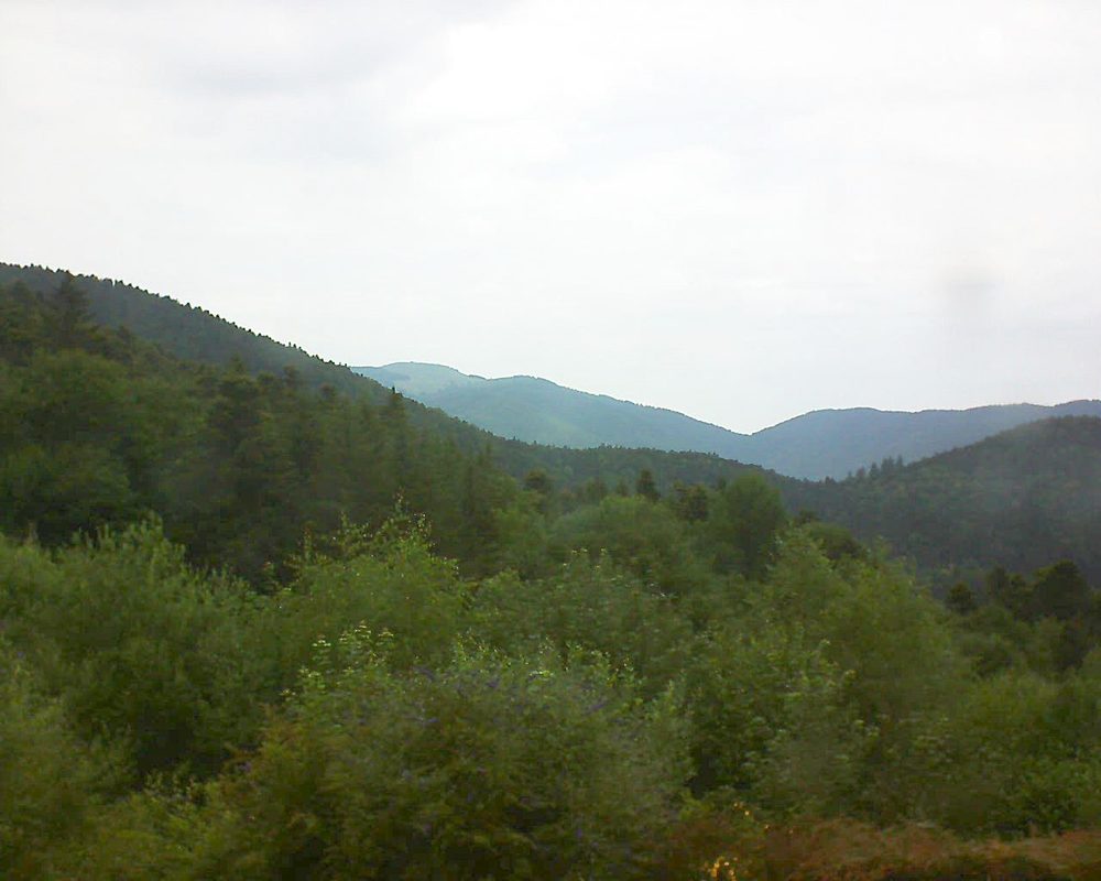 Le petit ballon vu depuis le Domaine Langmatt à Murbach le 03.07.2018 à 12:00 Le petit ballon (Alsace, Vosges) le 03.07.2018 à 12:00