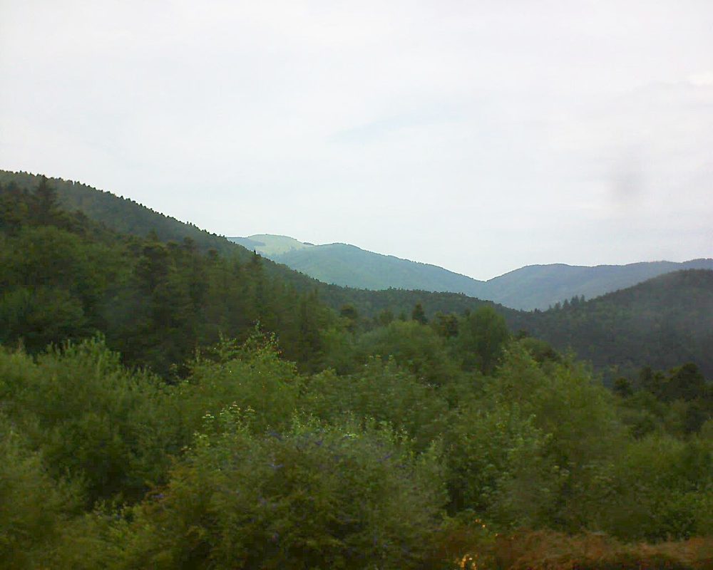 Le petit ballon vu depuis le Domaine Langmatt à Murbach le 03.07.2018 à 12:15 Le petit ballon (Alsace, Vosges) le 03.07.2018 à 12:15