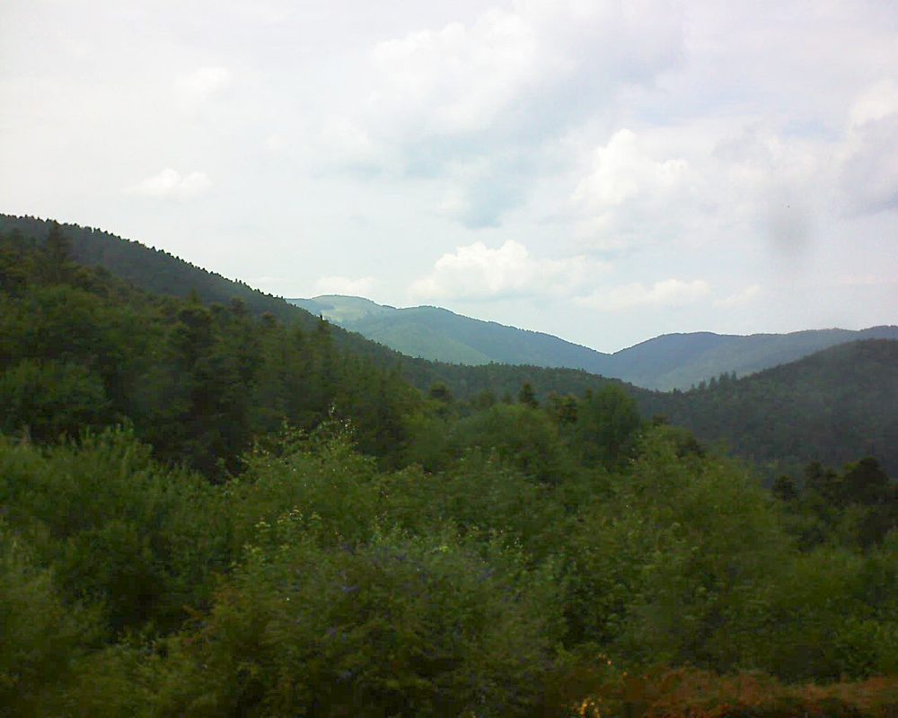 Le petit ballon vu depuis le Domaine Langmatt à Murbach le 03.07.2018 à 15:00 Le petit ballon (Alsace, Vosges) le 03.07.2018 à 15:00