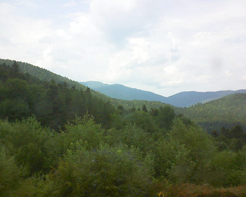 Le petit ballon vu depuis le Domaine Langmatt à Murbach le 03.07.2018 à 15:30 Le petit ballon (Alsace, Vosges) le 03.07.2018 à 15:30
