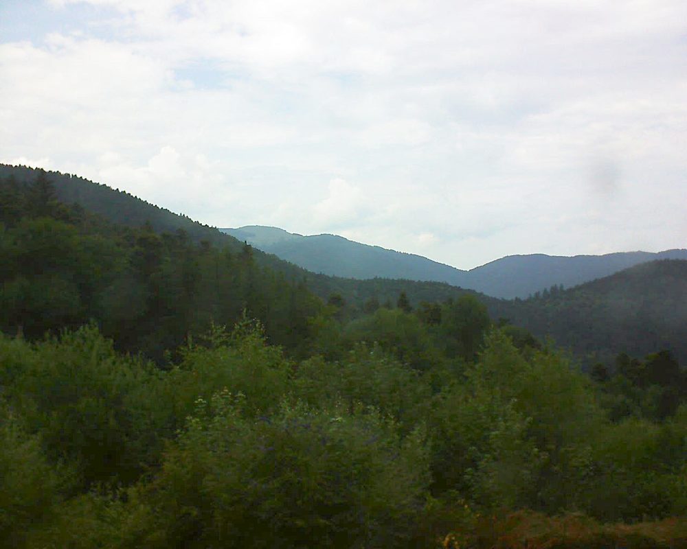 Le petit ballon vu depuis le Domaine Langmatt à Murbach le 03.07.2018 à 15:45 Le petit ballon (Alsace, Vosges) le 03.07.2018 à 15:45
