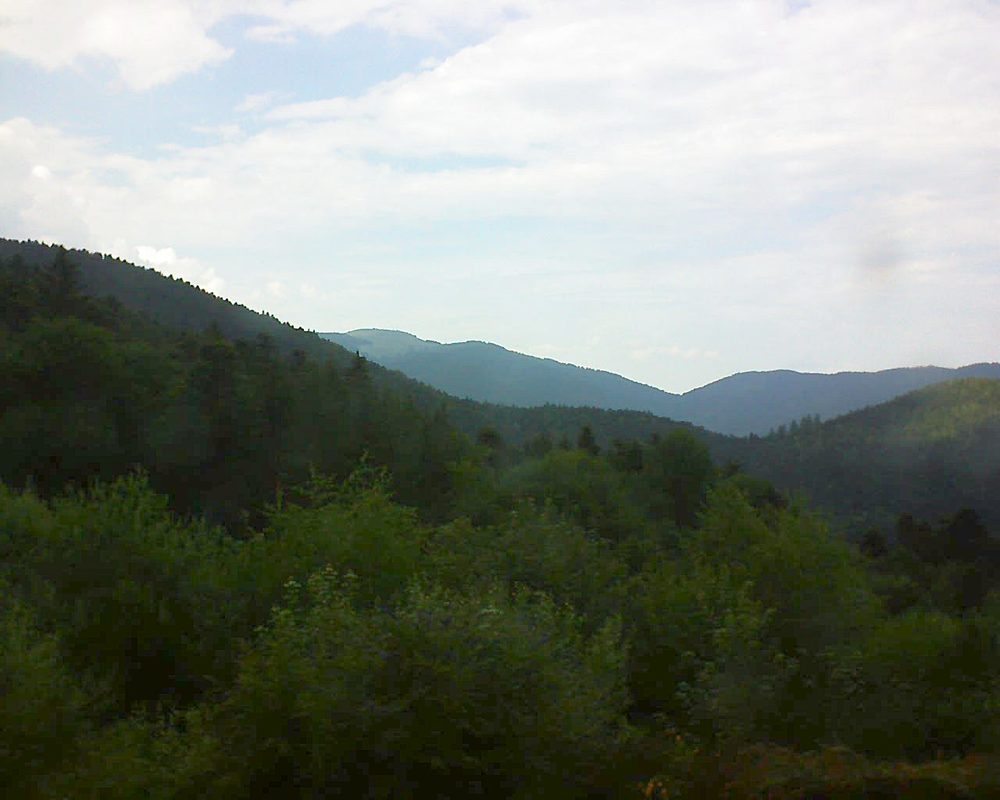 Le petit ballon vu depuis le Domaine Langmatt à Murbach le 03.07.2018 à 16:00 Le petit ballon (Alsace, Vosges) le 03.07.2018 à 16:00