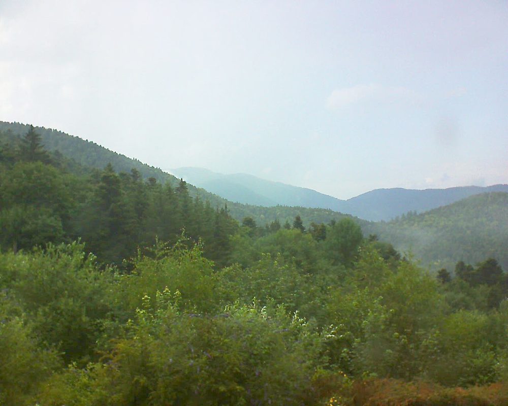 Le petit ballon vu depuis le Domaine Langmatt à Murbach le 03.07.2018 à 17:00 Le petit ballon (Alsace, Vosges) le 03.07.2018 à 17:00
