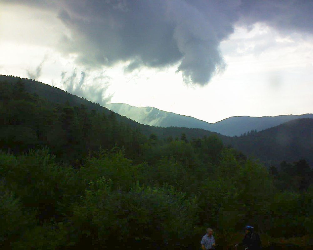 Le petit ballon vu depuis le Domaine Langmatt à Murbach le 03.07.2018 à 20:30 Le petit ballon (Alsace, Vosges) le 03.07.2018 à 20:30